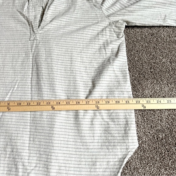Madewell Cotton Striped V Neck Pullover Tunic Grey Size Small S - Picture 9 of 10